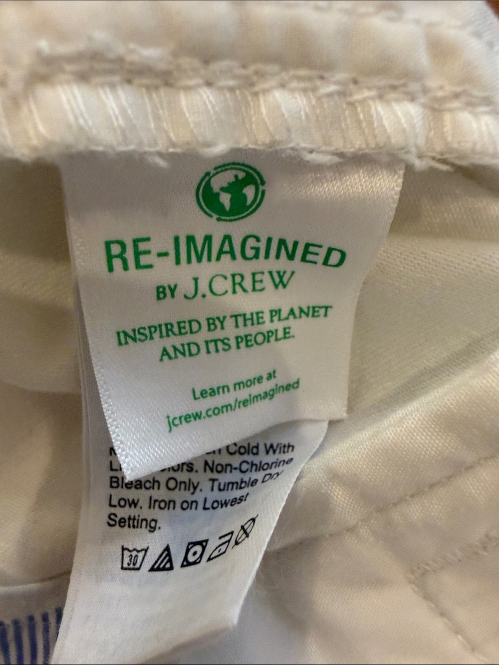 J. Crew White Women's Cotton Chino Shorts Size 12 Inseam 7 Inches - Picture 6 of 7